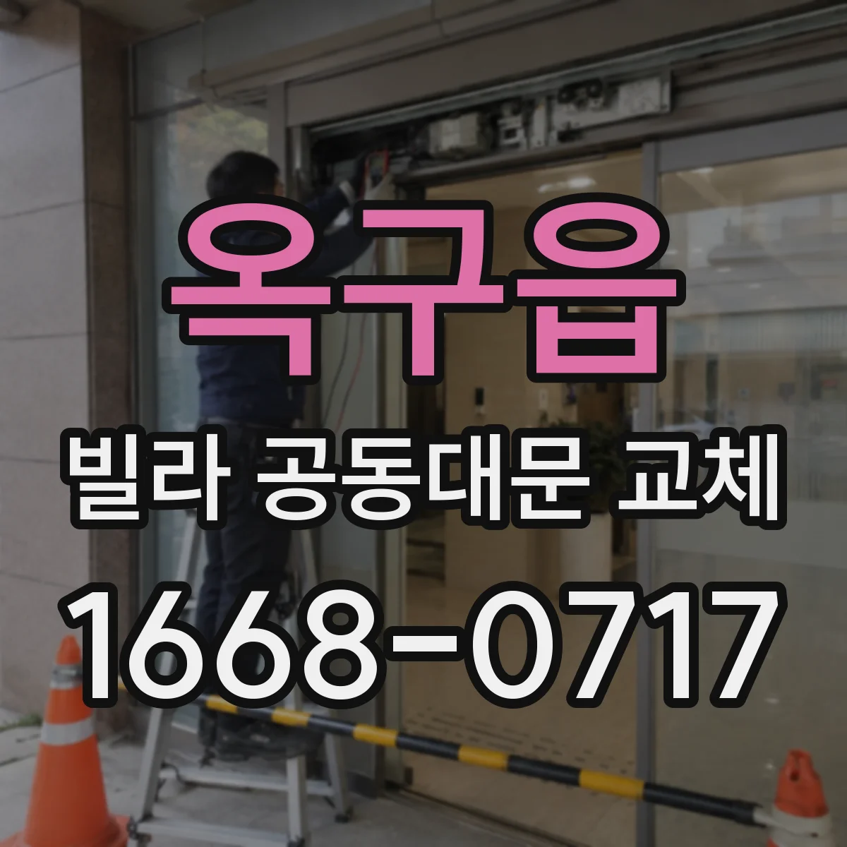 옥구읍 빌라 공동대문 교체