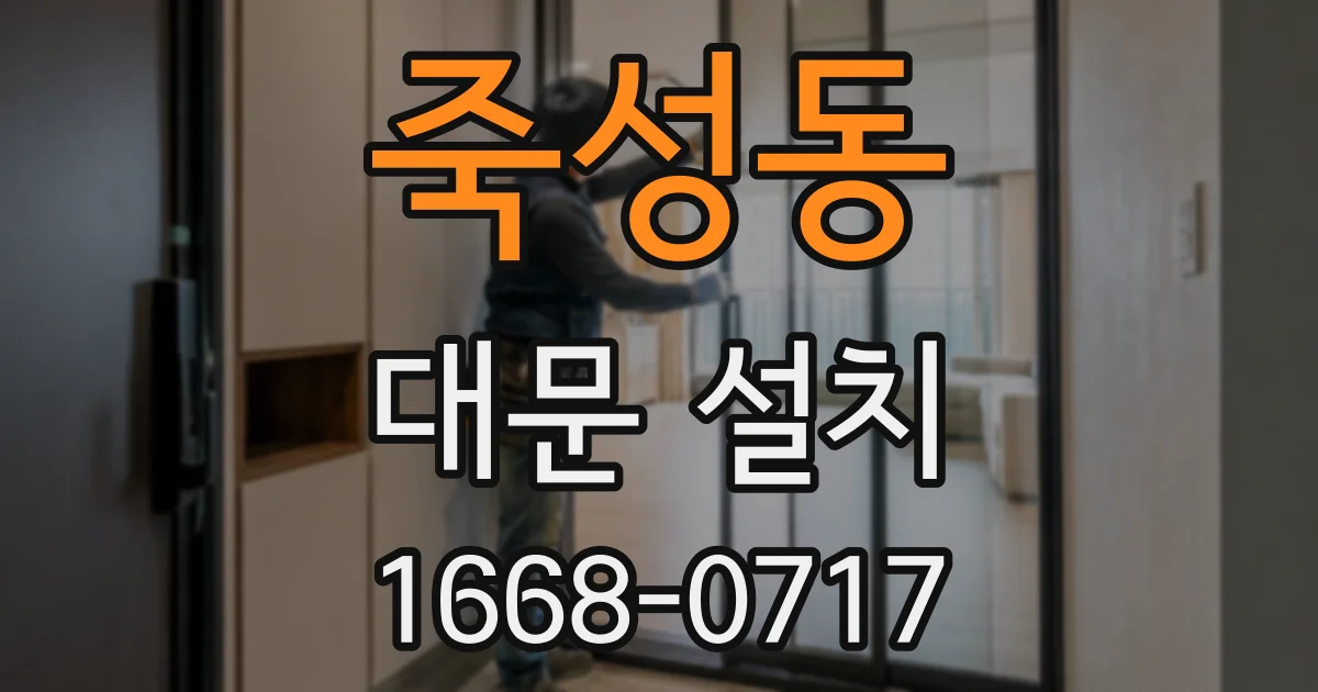 죽성동 대문 설치