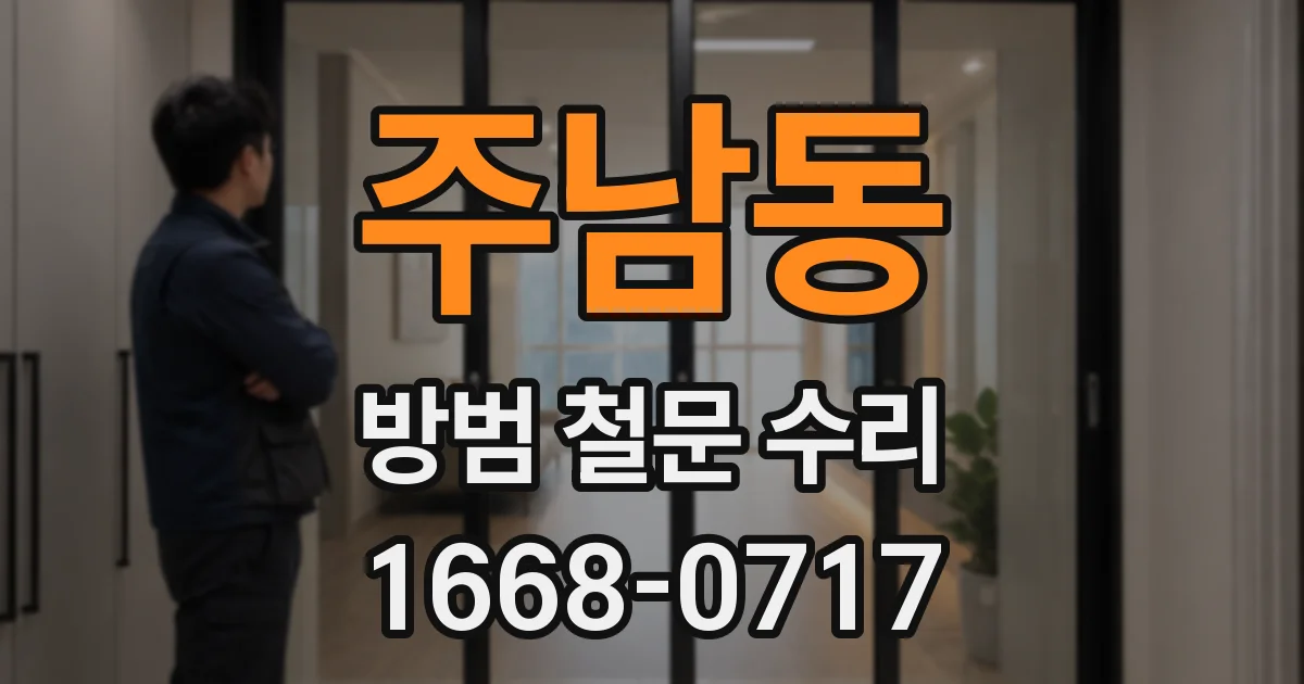 주남동 방범 철문 수리