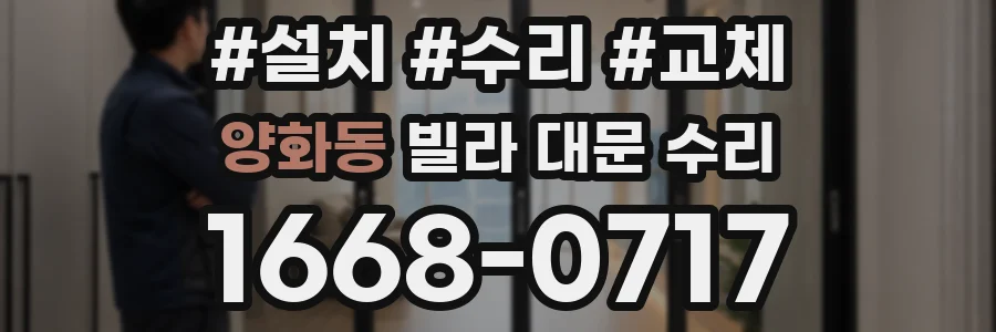양화동 빌라 대문 수리