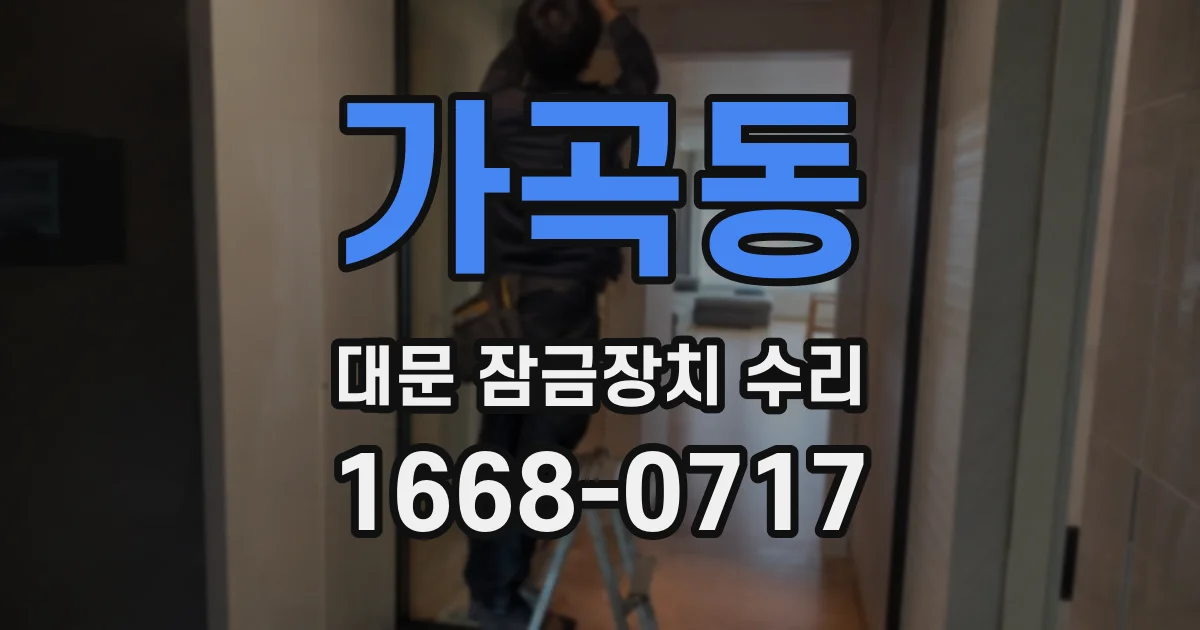 가곡동 대문 잠금장치 수리