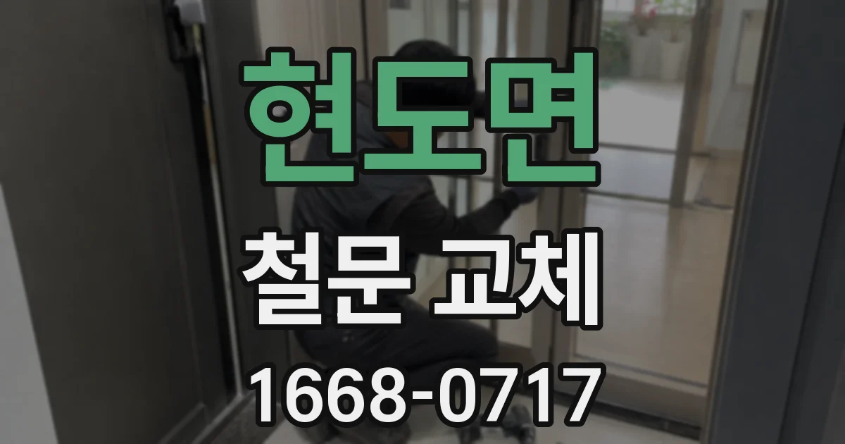 현도면 철문 교체