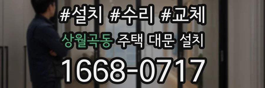 상월곡동 주택 대문 설치