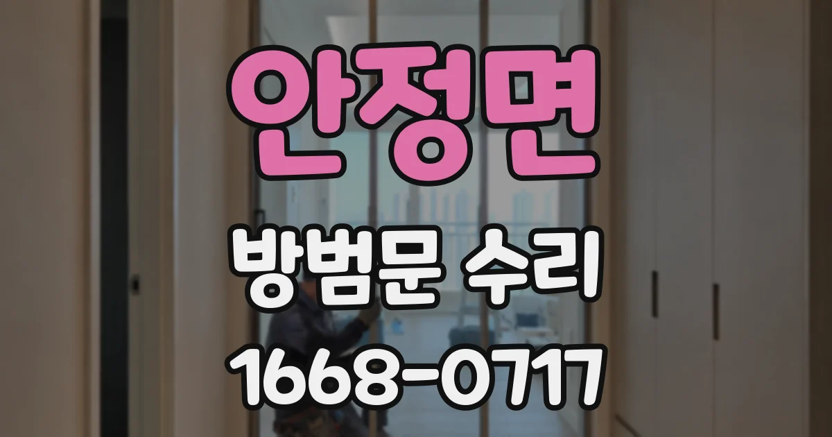 안정면 방범문 수리