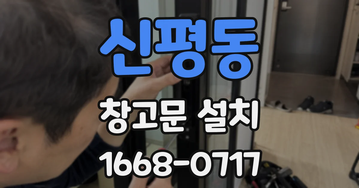 신평동 창고문 설치