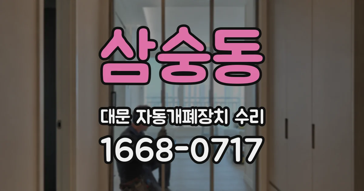 삼숭동 대문 자동개폐장치 수리