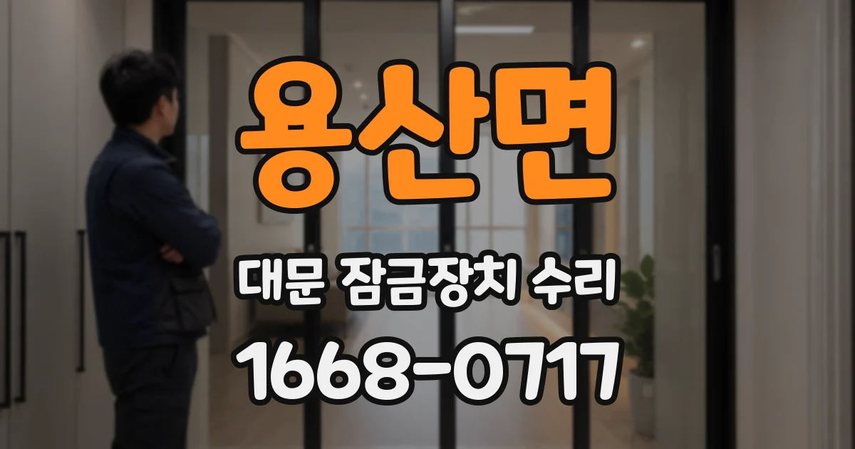 용산면 대문 잠금장치 수리
