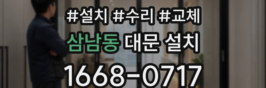 삼남동 대문 설치