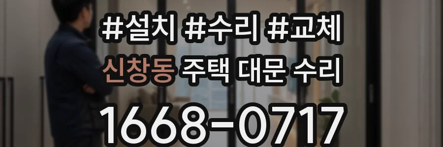 신창동 주택 대문 수리