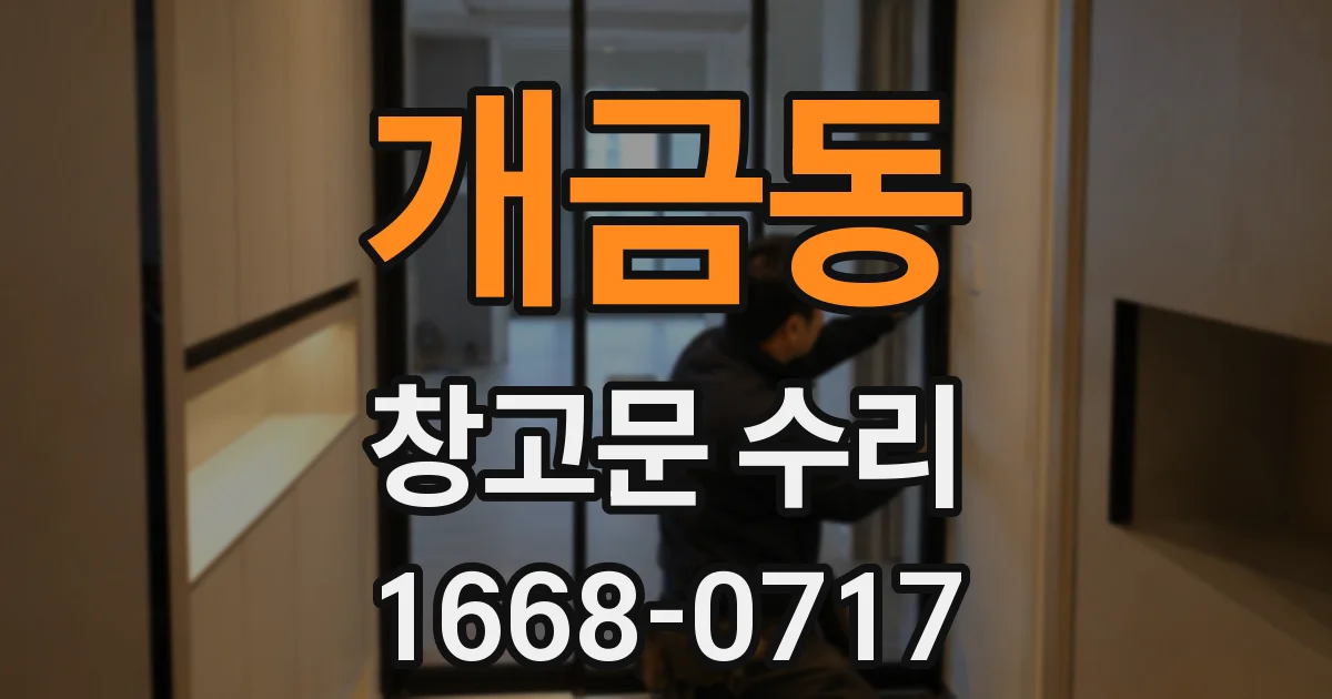 개금동 창고문 수리