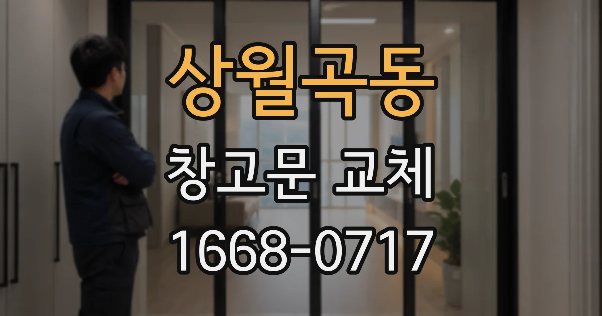 상월곡동 창고문 교체