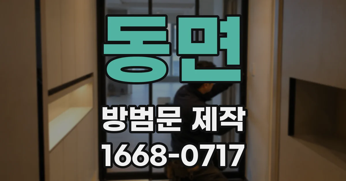 동면 방범문 제작