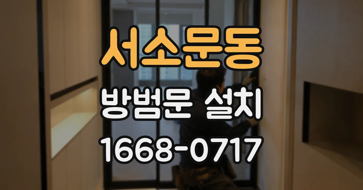 서소문동 방범문 설치