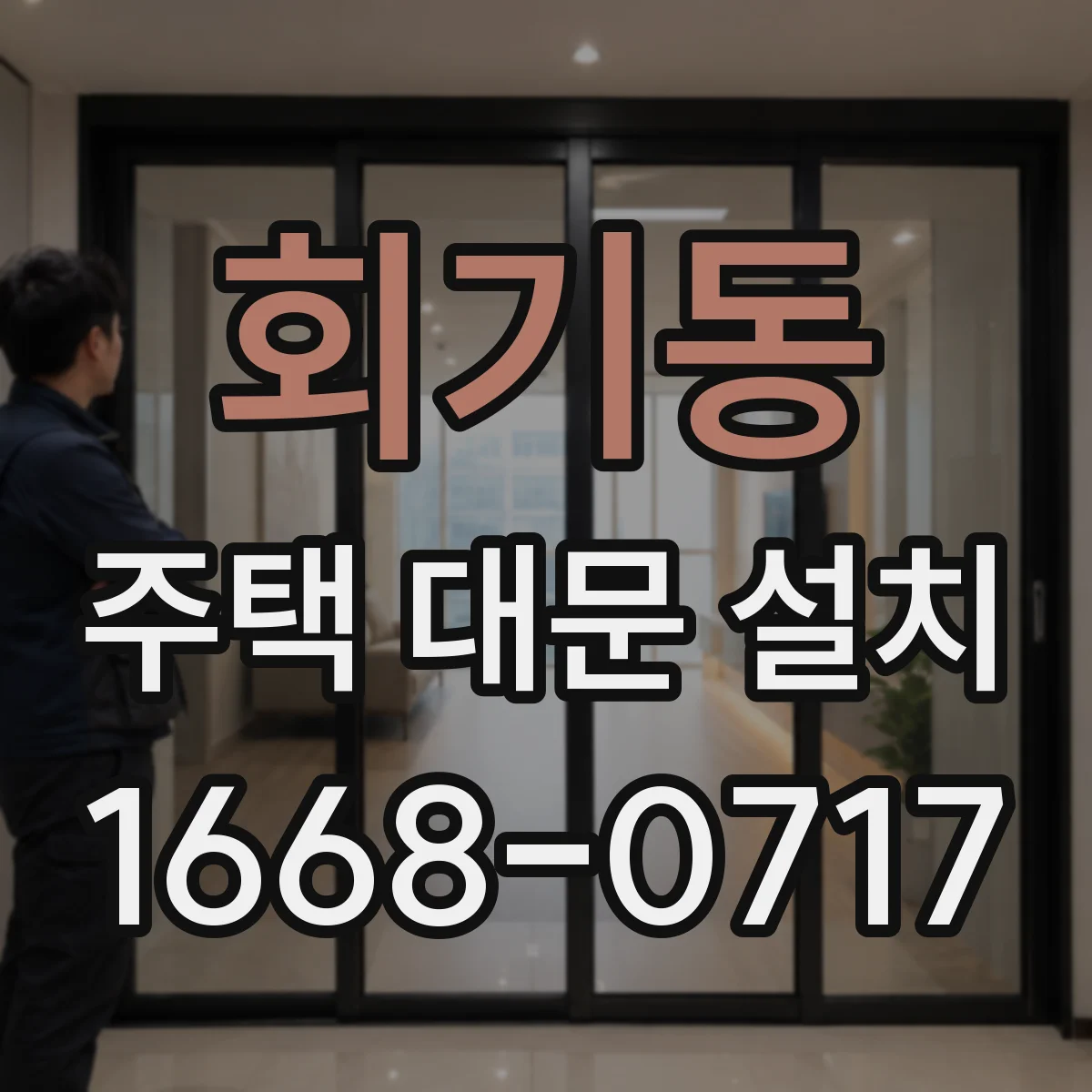 회기동 주택 대문 설치