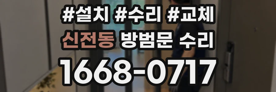 신전동 방범문 수리