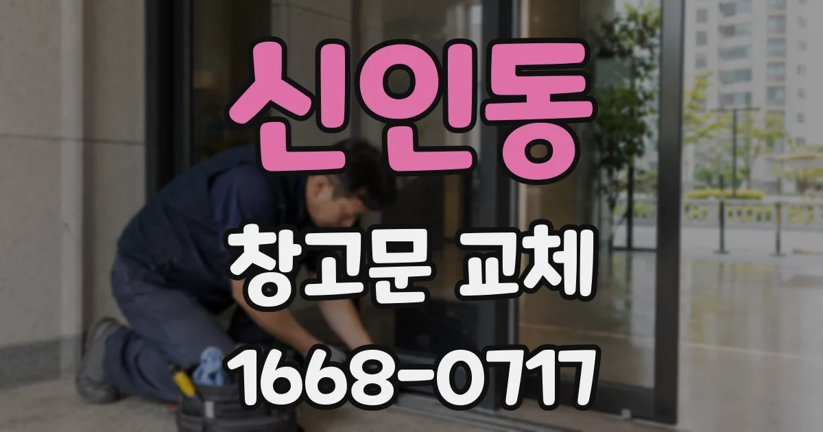 신인동 창고문 교체