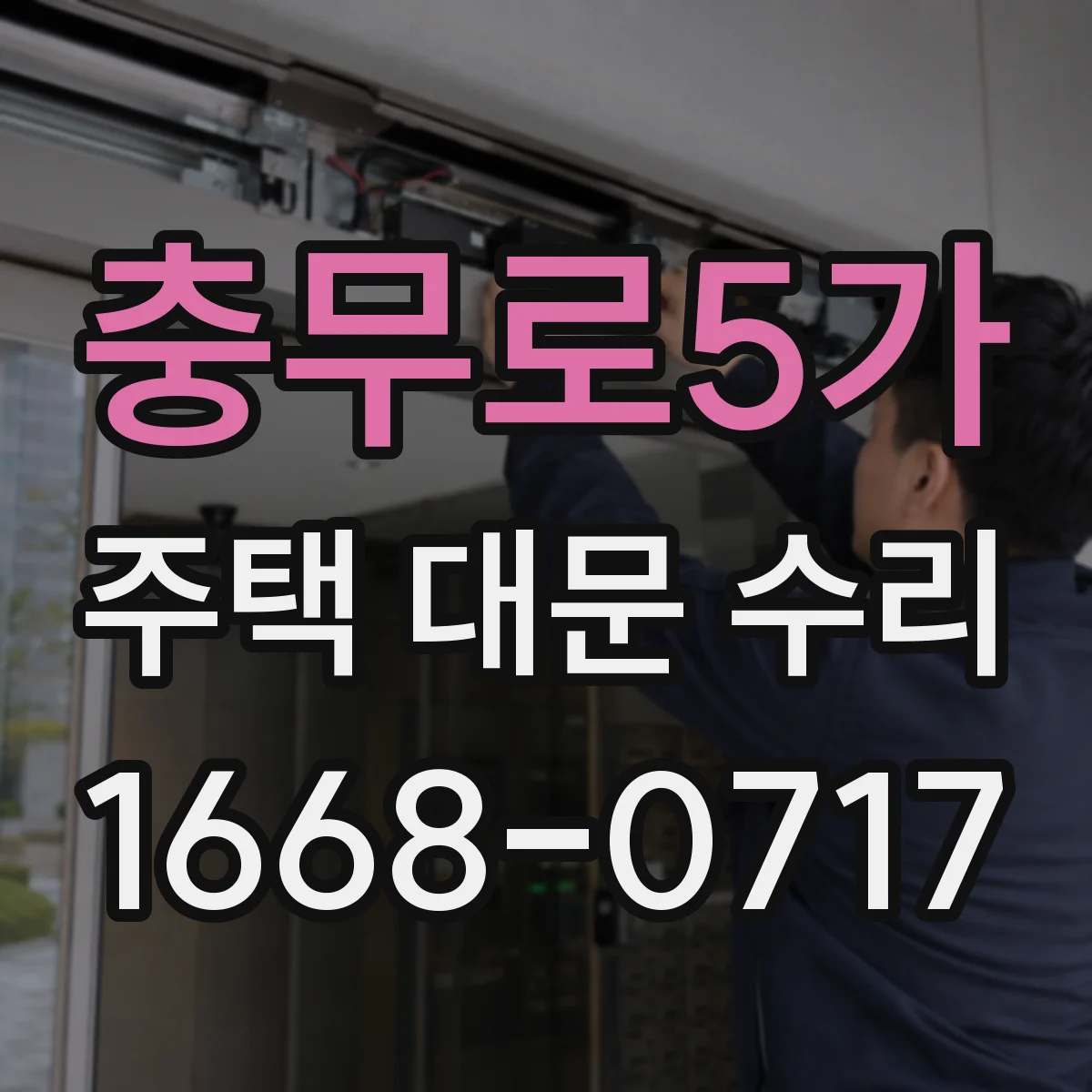 충무로5가 주택 대문 수리