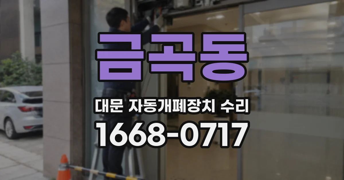 금곡동 대문 자동개폐장치 수리