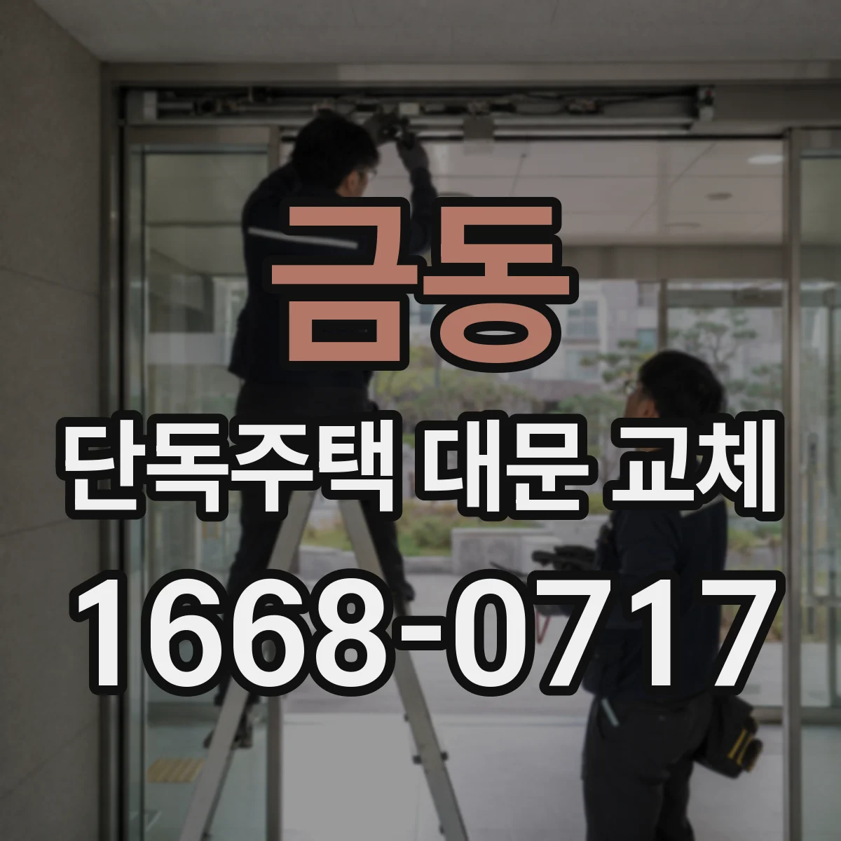 금동 단독주택 대문 교체
