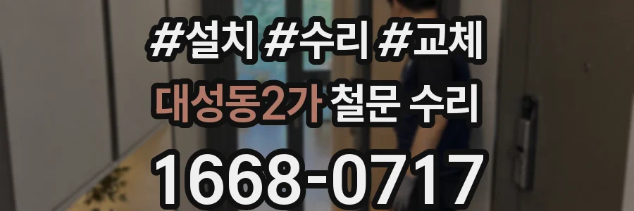 대성동2가 철문 수리
