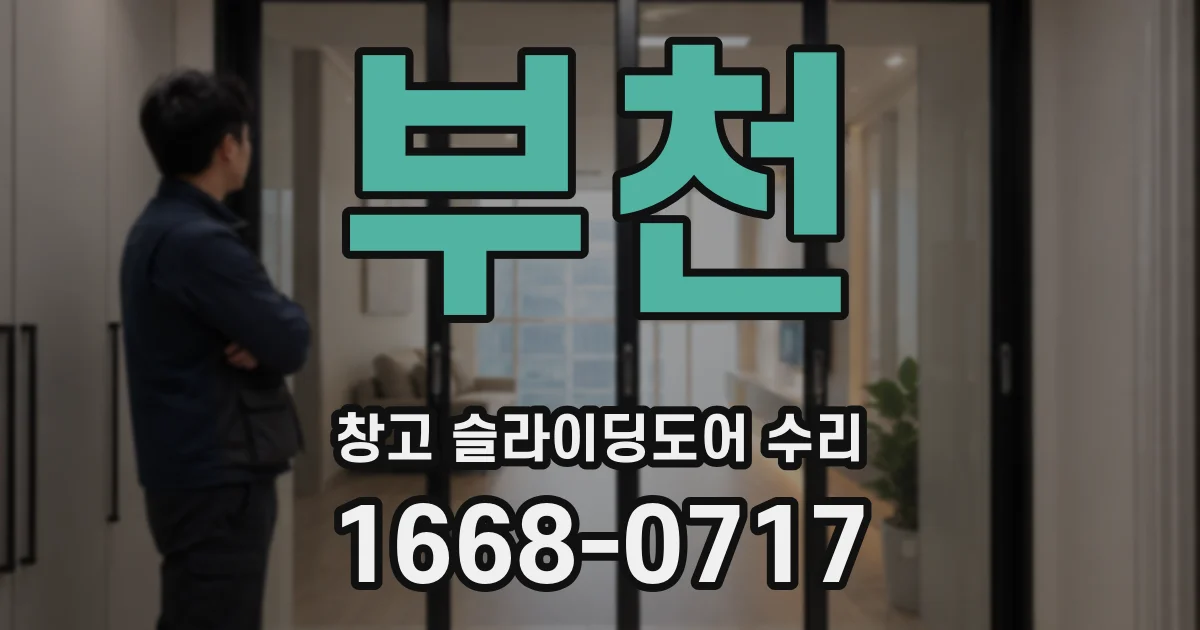 부천 창고 슬라이딩도어 수리