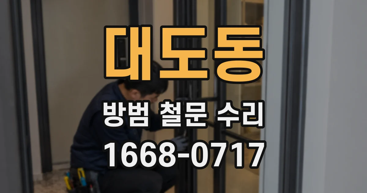 대도동 방범 철문 수리