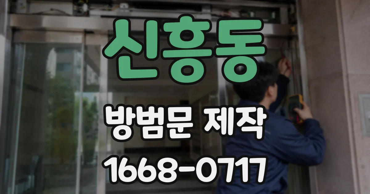 신흥동 방범문 제작
