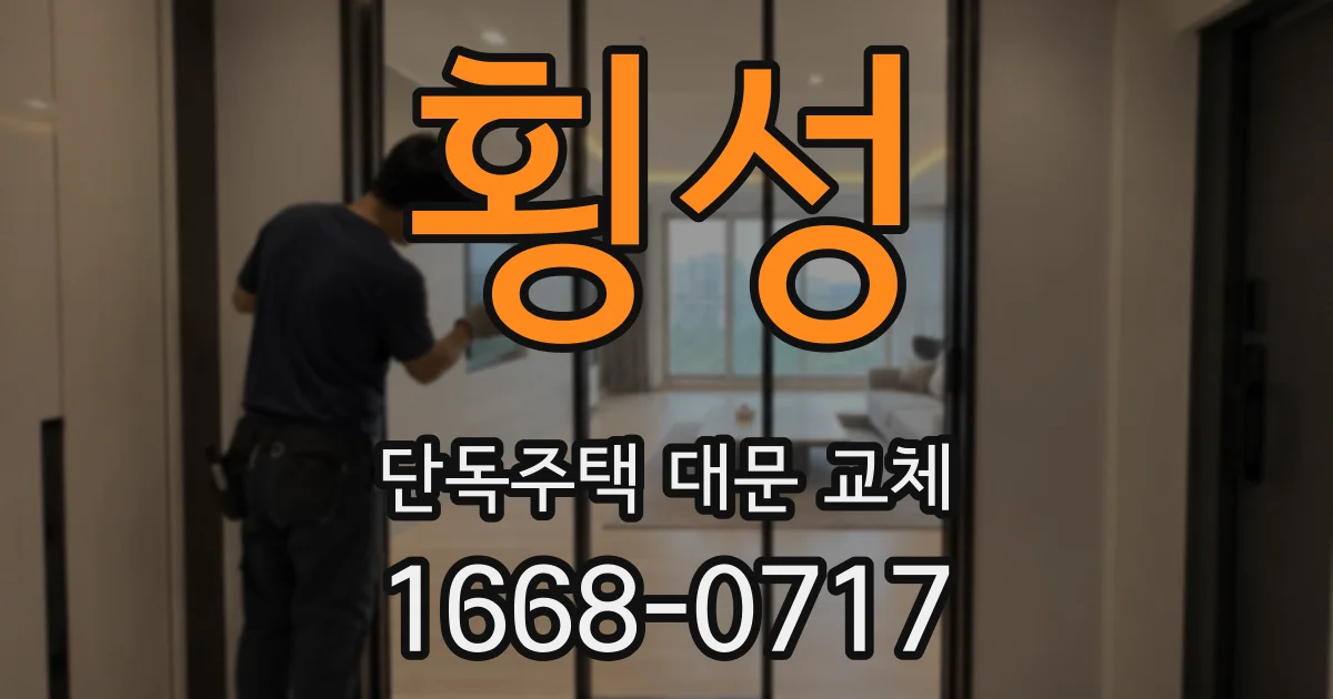 횡성 단독주택 대문 교체