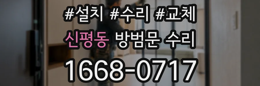 신평동 방범문 수리