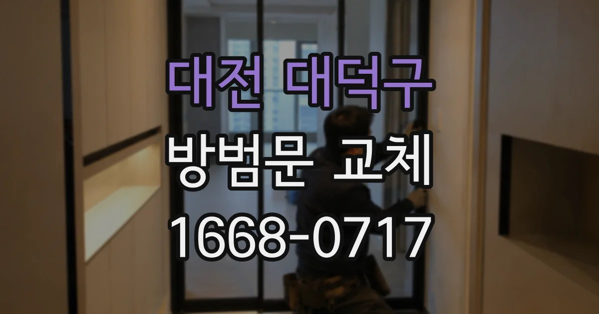 대전 대덕구 방범문 교체