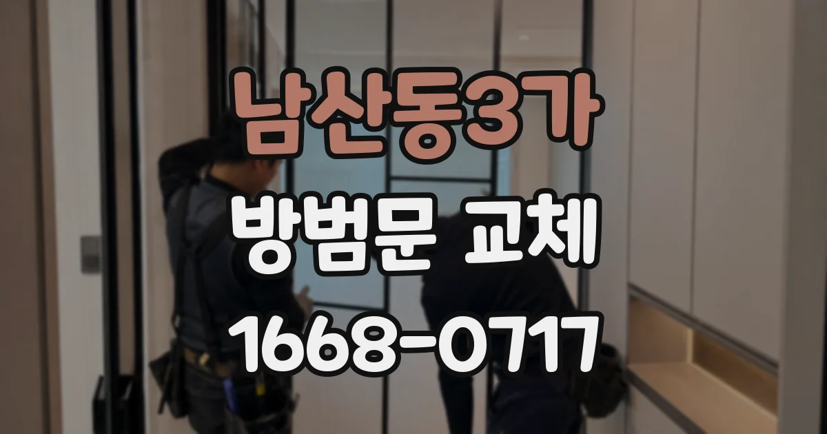 남산동3가 방범문 교체