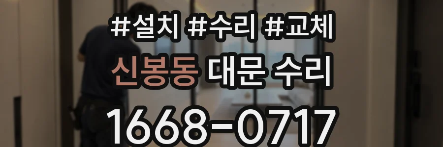 신봉동 대문 수리