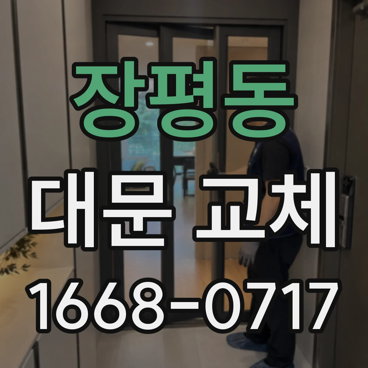 장평동 대문 교체