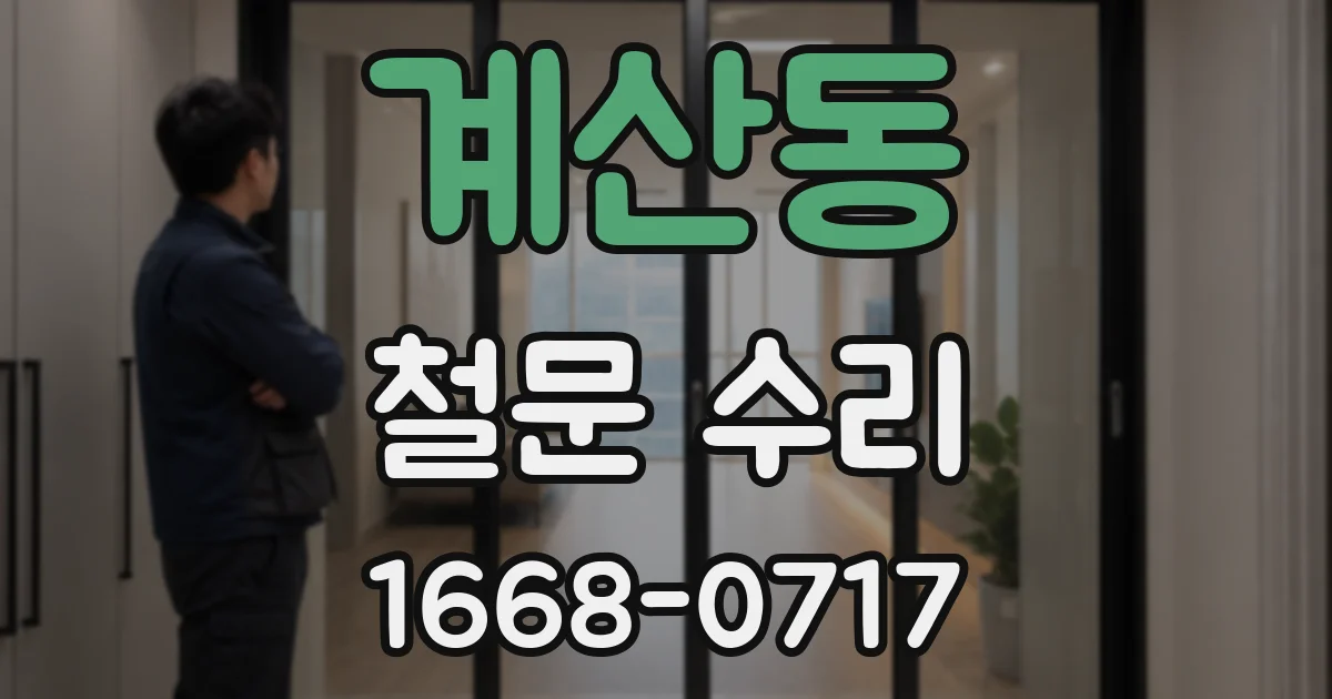 계산동 철문 수리