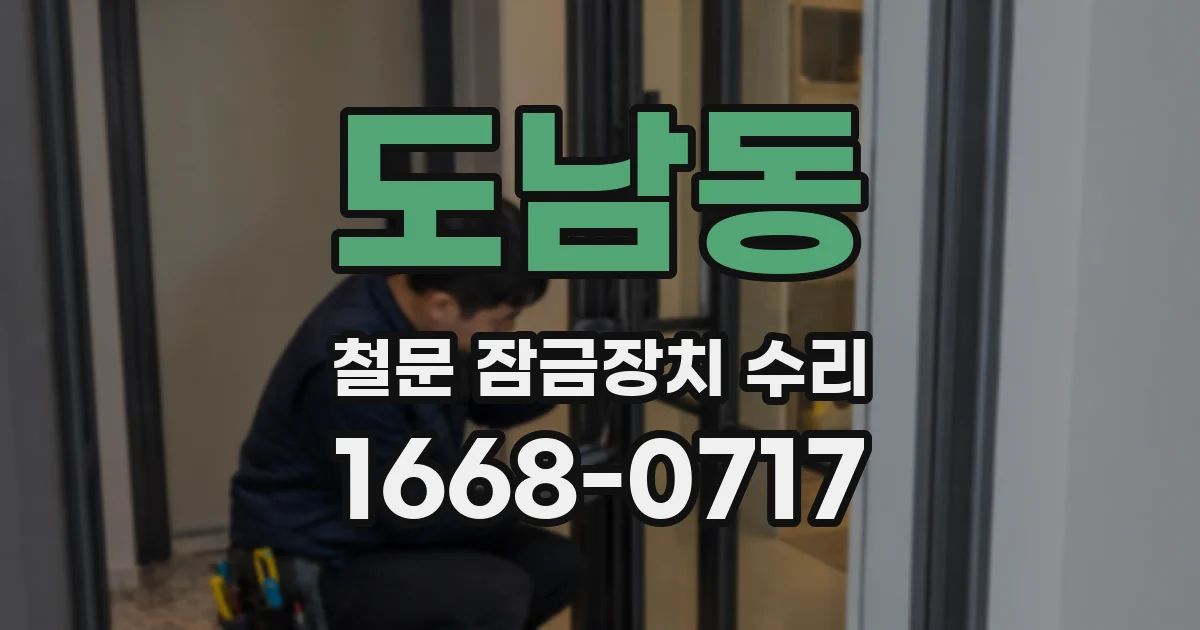 도남동 철문 잠금장치 수리