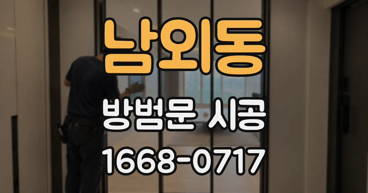 남외동 방범문 시공