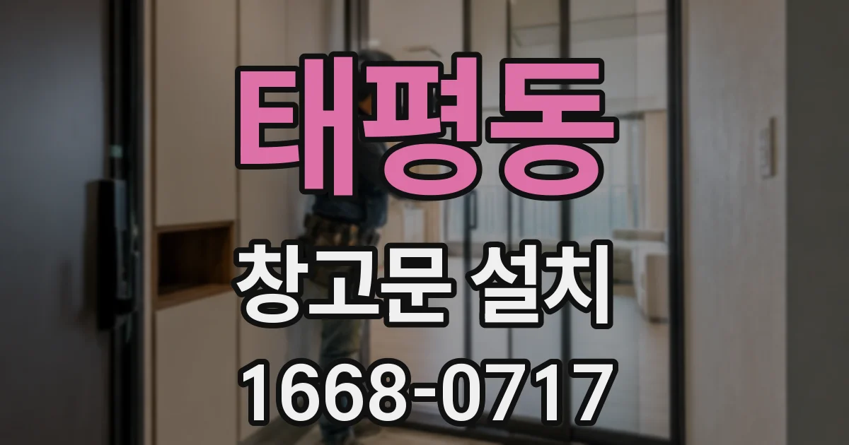 태평동 창고문 설치