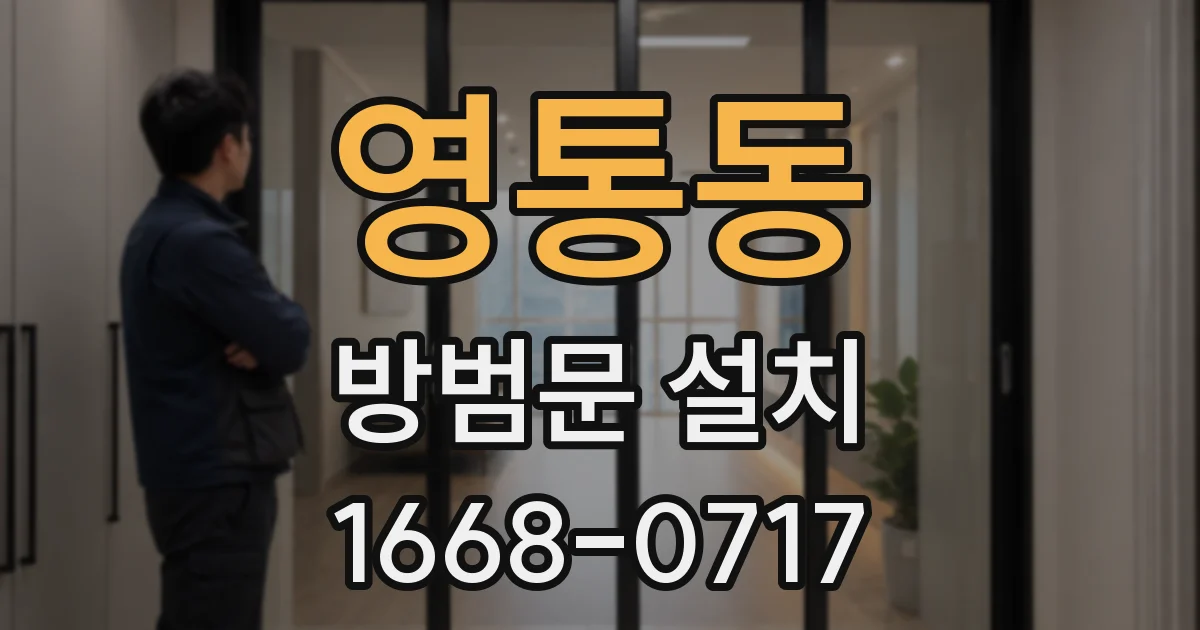 영통동 방범문 설치