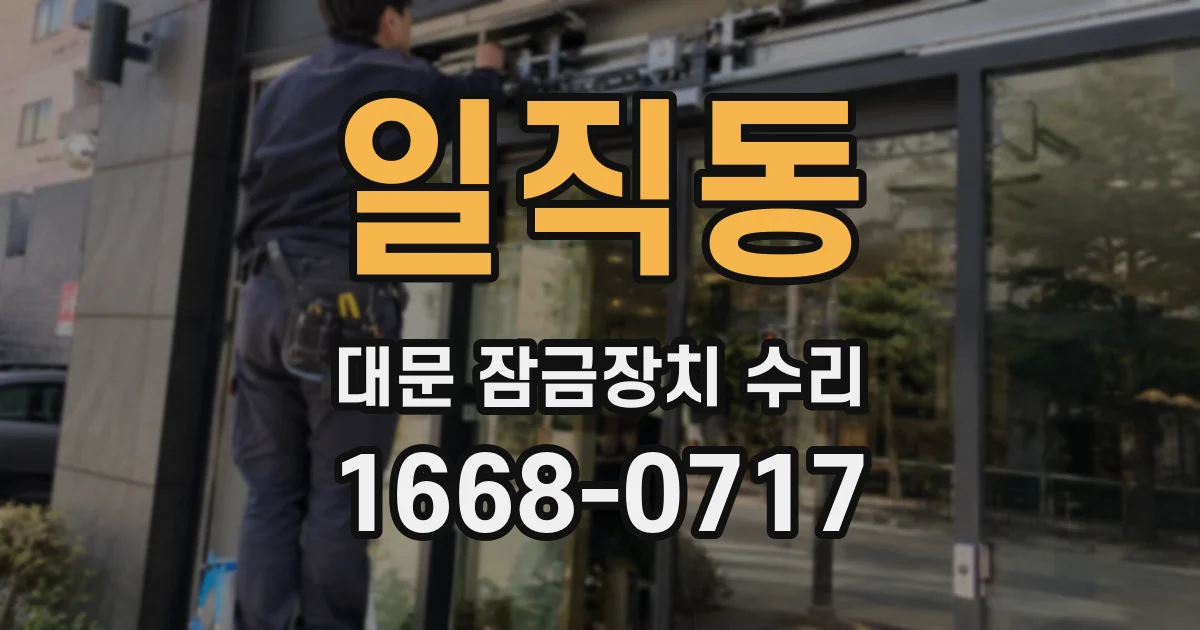 일직동 대문 잠금장치 수리