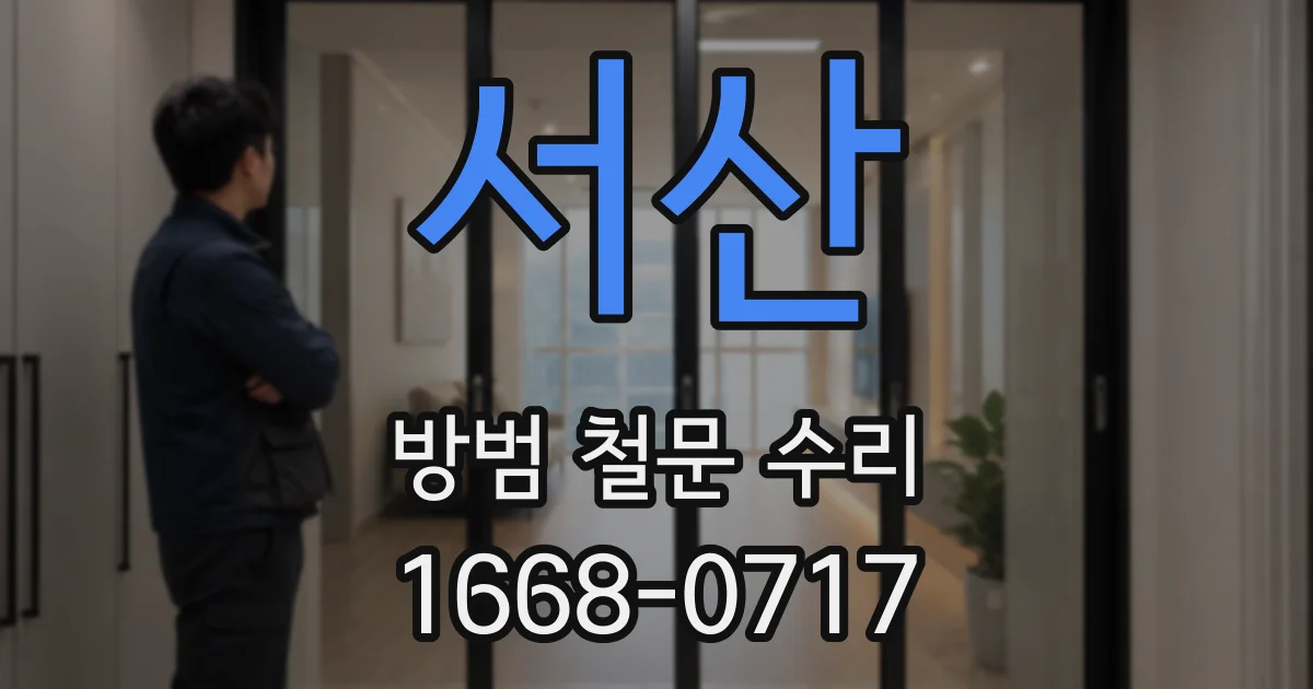 서산 방범 철문 수리