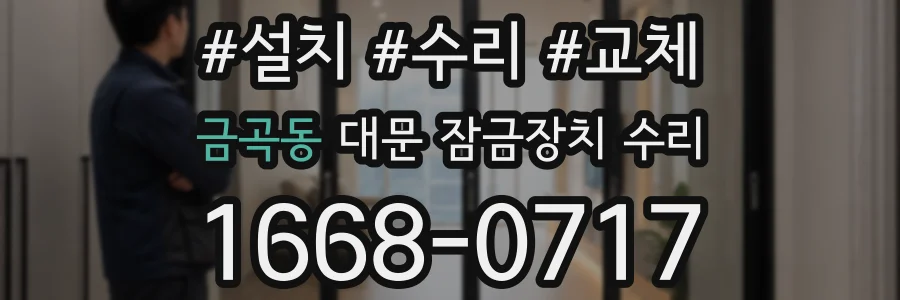 금곡동 대문 잠금장치 수리