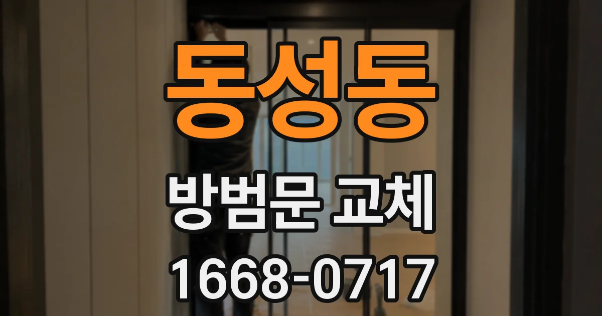 동성동 방범문 교체