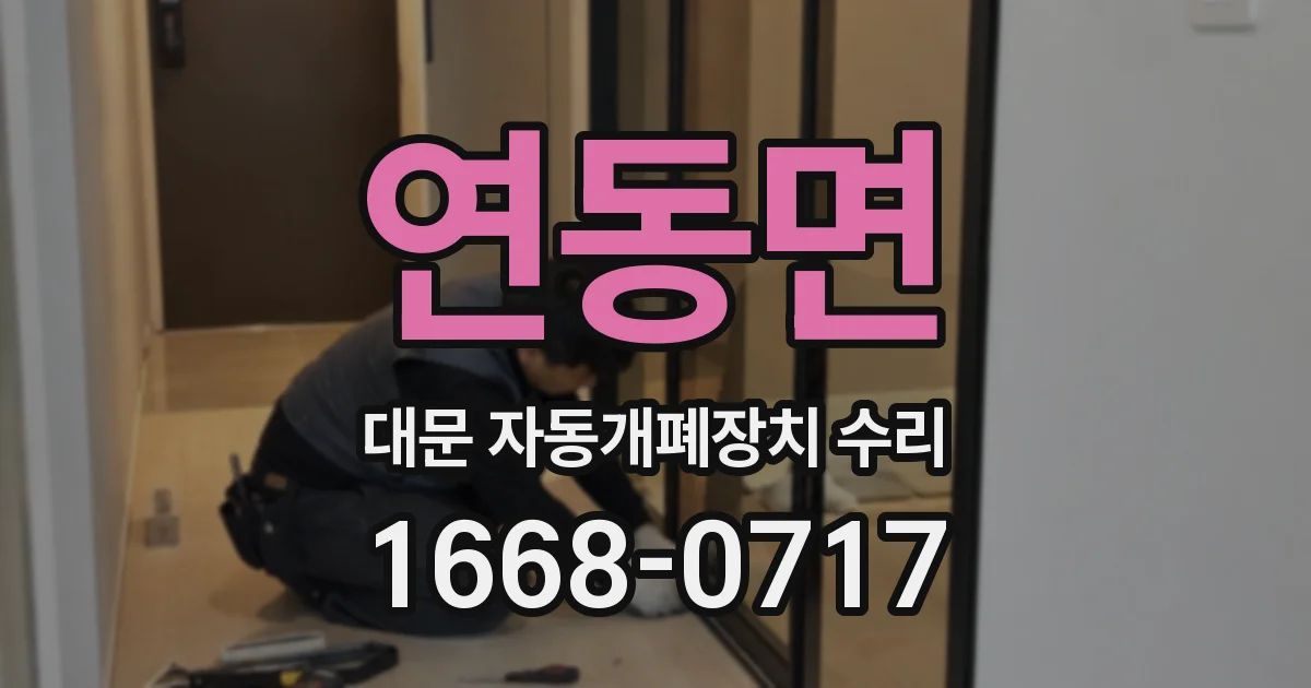 연동면 대문 자동개폐장치 수리