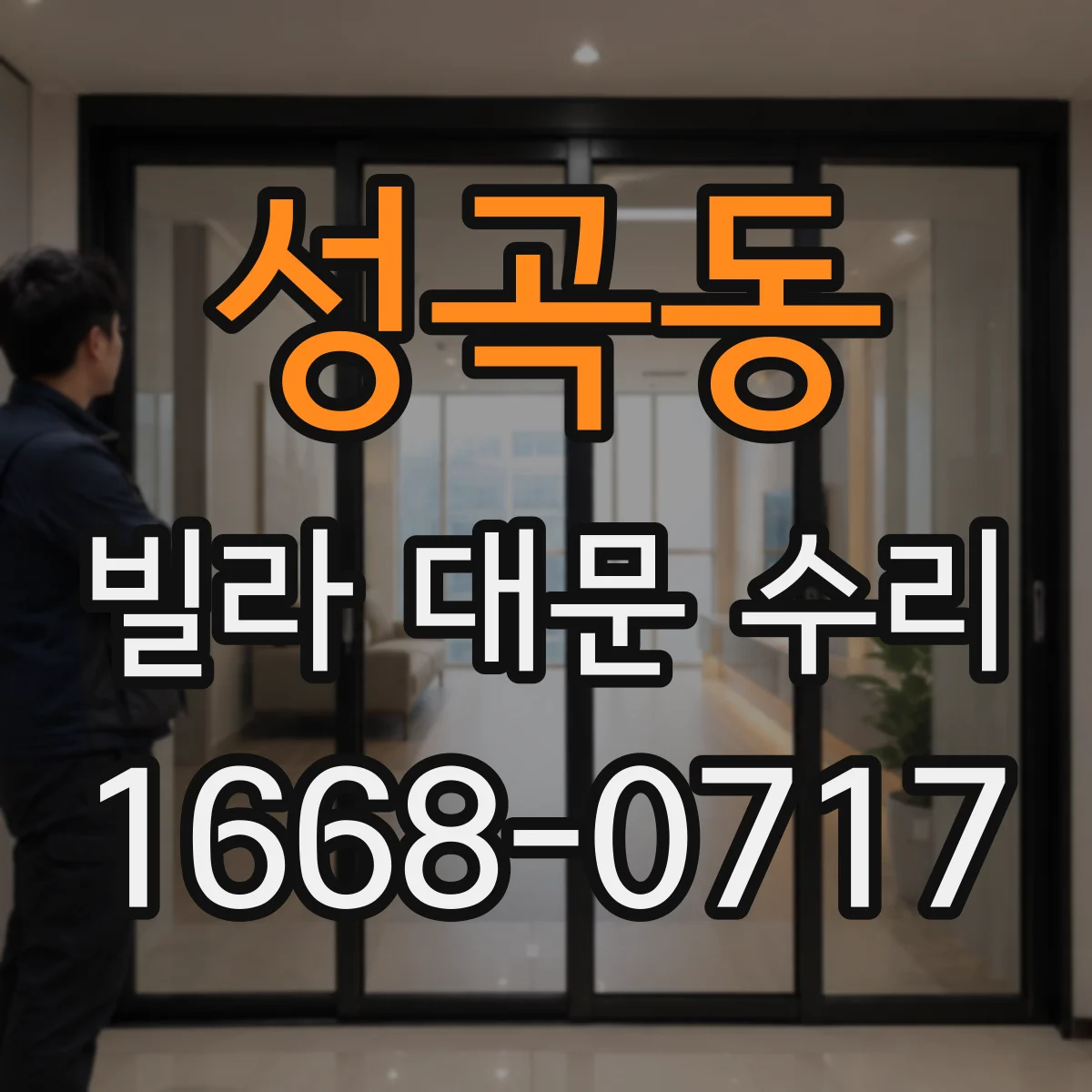성곡동 빌라 대문 수리