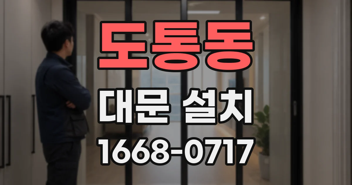 도통동 대문 설치