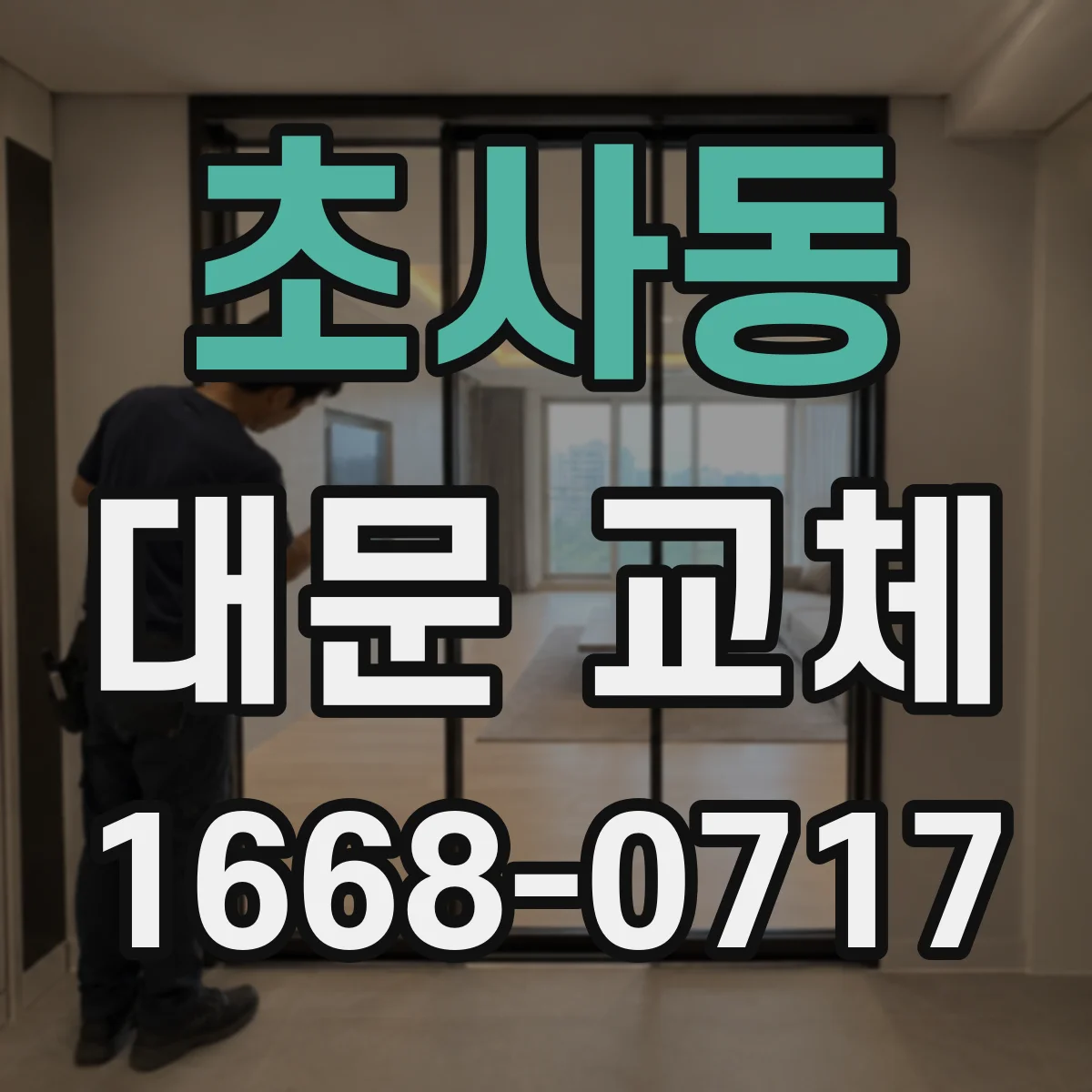 초사동 대문 교체