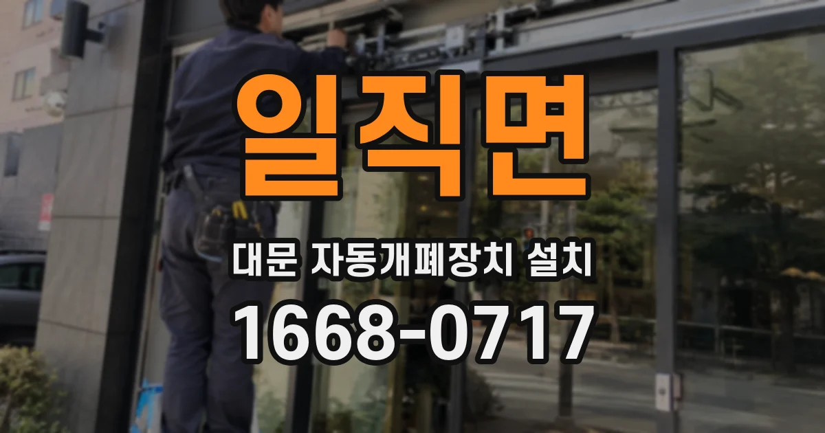 일직면 대문 자동개폐장치 설치