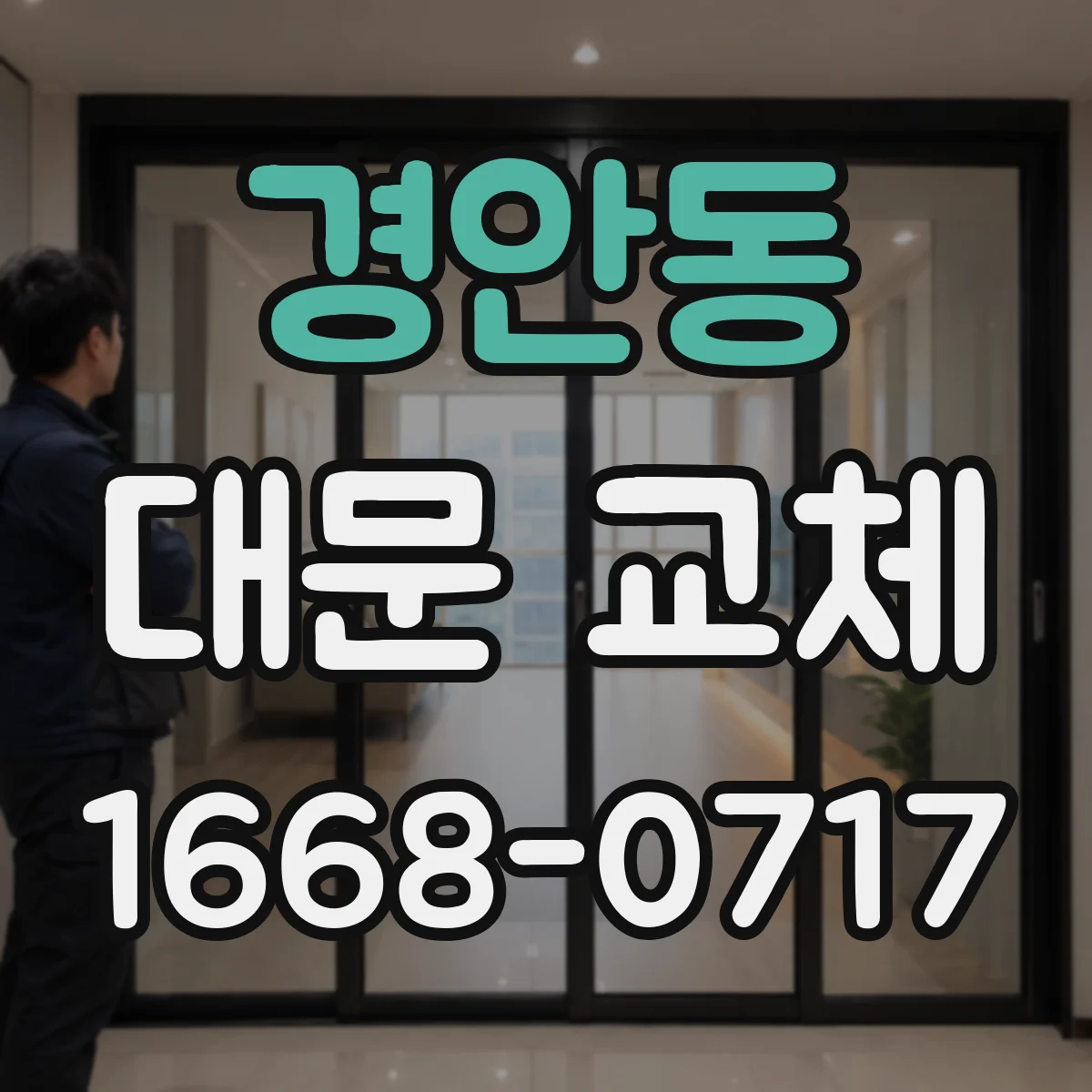 경안동 대문 교체