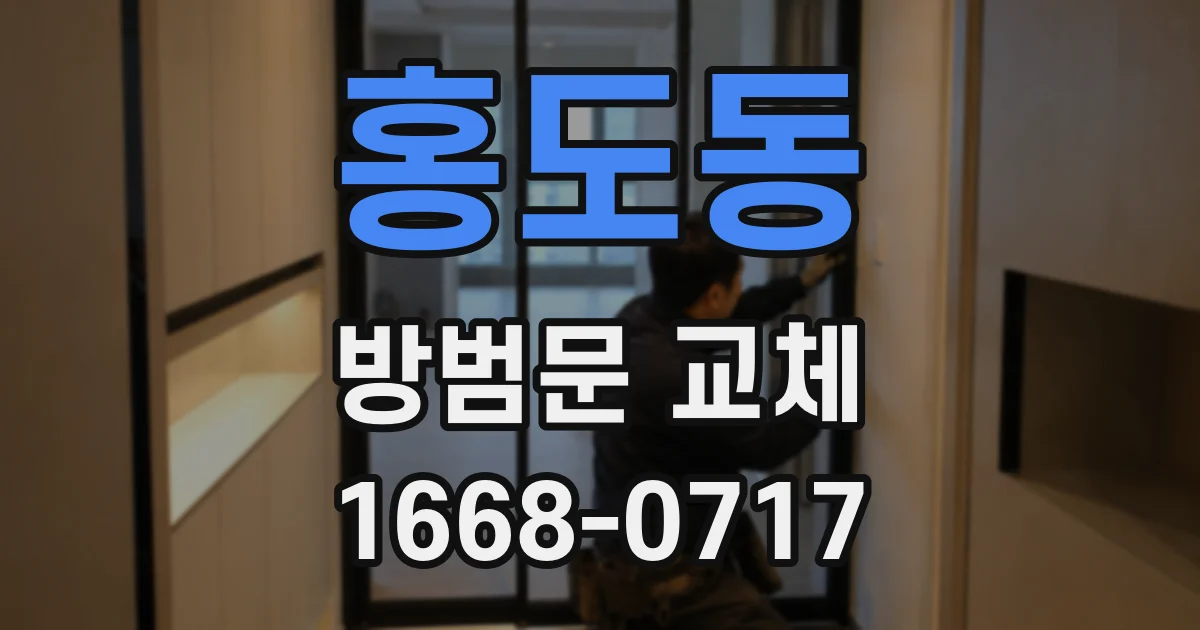 홍도동 방범문 교체