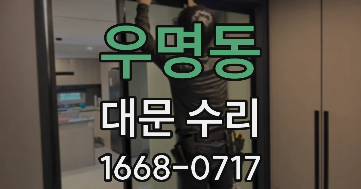 우명동 대문 수리